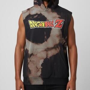 Men's Black and Multi Hoody